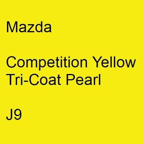 Mazda, Competition Yellow Tricoat Pearl, J9.